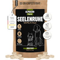 Produktbild von alphazoo Seelenruhe Anti-Stress Tabletten für Hunde mit Baldrian Melisse Hopfen Hanföl und Taigawurzel 180g - 120 x 180 g