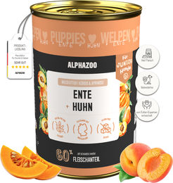 Produktbild von Alphazoo Welpen Nassfutter Ente Huhn getreidefrei 400g