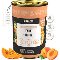 Produktbild von Alphazoo Welpen Nassfutter Ente Huhn getreidefrei 400g