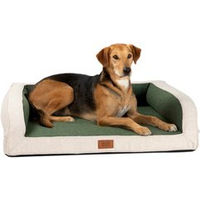 Produktbild von alsa-brand Hundebett Office grün-beige mit Viskose-Schaumstoff 100 x 80 x 25 cm