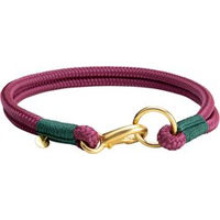 Produktbild von alsa-brand Hundehalsband Bolle Tau Halsband in Aubergine-Tannengrün 55 cm