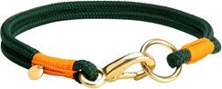 Produktbild von alsa-brand Hundehalsband Bolle Tau-Halsband tannengrün-orange 35 cm