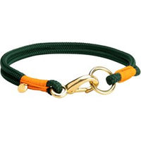 Produktbild von alsa-brand Hundehalsband Bolle Tau Halsband tannengrün-orange 40 cm