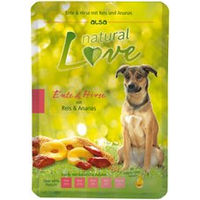 Produktbild von alsa natural Love Hundefutter Nassfutter Ente und Rind mit Stückchen in Sauce 6 x 300 g - 6 x 300 g