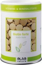 Produktbild von alsa-nature Biotin forte Haut-Fell-Supplement mit Vitaminen für alle Altersstufen 70 Tabletten 250 g - 70 x 1 Stk.