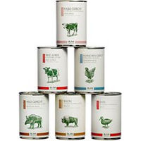 Produktbild von alsa-nature CLASSIC Dosen-Menü-Mix Hundefutter Nass mit Ente Rind und Wild Stückchen in Sauce getreidefrei glutenfrei monoprotein 120 x 400 g - 120 x 400 g