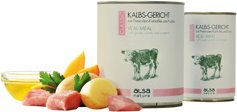 Produktbild von alsa-nature CLASSIC Hundefutter Nass Kalbs-Gericht mit Petersilien-Kartoffel und Kürbis Stückchen in Sauce getreidefrei glutenfrei 400 g - 400 g
