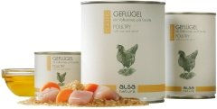Produktbild von alsa-nature CLASSIC Hundefutter Nassfutter Geflügel mit Vollkornreis und Karotte 6 x 200 g - 6 x 200 g
