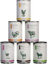 Produktbild von alsa-nature CLASSIC Hundefutter Nassmenü Mix aus Truthahn Hirsch und Strauß Getreidefrei und Glutenfrei 6 x 400 g - 6 x 400 g