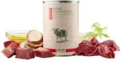 Produktbild von alsa-nature FINEST Hundefutter Nassfutter Rinder-Muskelfleisch mit Topinambur Fenchel und Leinöl getreidefrei 6 x 400 g - 6 x 400 g