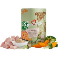 Produktbild von alsa-nature FOODLOVE Hundefutter Nassfutter Huhn mit Quinoa, Kürbis & Brokkoli, Stückchen in Sauce, glutenfrei, 120 x 300 g - 6 x 300 g