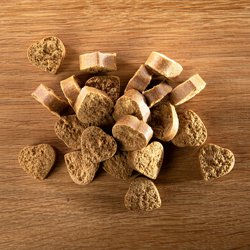 Produktbild von alsa-nature Hund Belohnungssnack Ente und Bratapfel-Herzen 2 x 500 g
