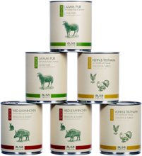Produktbild von alsa-nature Hundefutter Senior Dosen-Menü-Mix Stückchen in Sauce getreidefrei glutenfrei monoprotein 90 x 800 g - 90 x 800 g