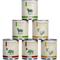 Produktbild von alsa-nature Hundefutter Senior Dosen-Menü-Mix Stückchen in Sauce getreidefrei glutenfrei monoprotein 90 x 800 g - 90 x 800 g