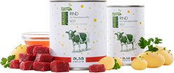 Produktbild von alsa-nature JUBILÄUM Hundefutter Nass Rind mit Petersilienkartoffel Stückchen in Sauce Hoher Fleischanteil 6 x 400 g - 6 x 400 g
