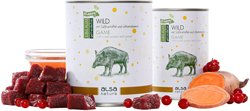 Produktbild von alsa-nature JUBILÄUM Hundefutter Nass Wild mit Süßkartoffel und Johannisbeere Stückchen in Sauce Monoprotein mit hohem Fleischanteil 400 g - 400 g