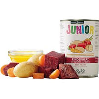 Produktbild von alsa-nature Junior Hundefutter Nassfutter Rinderherz mit Kartoffel und Möhre Getreidefrei 6 x 400 g - 6 x 400 g