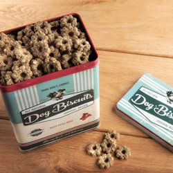 Produktbild von Alsa-Nature Keksdosen-Set für Hunde mit Pute aus Metall in Beige 250g - 3 l