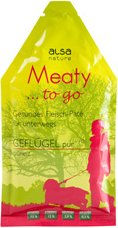 Produktbild von alsa-nature Meaty to go Funktionssnack Huhn Geflügel mit hohem Fleischanteil 6 x 85 g - 6 x 85 g