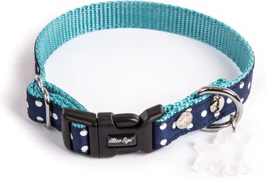 Produktbild von Alter Ego Hundehalsband mit Punkten in Blau Türkis Größe S