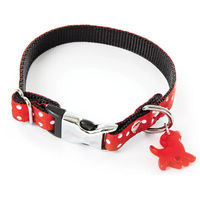 Produktbild von Alter Ego Hundehalsband mit Punkten in Rot aus Polyester Größe S für kleine Hunde