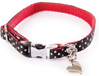Alter Ego Hundehalsband mit Punkten in Schwarz Bunt aus Polyester Größe XS für kleine Hunde – Bild 1 von 1