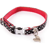 Produktbild von Alter Ego Hundehalsband mit Punkten in Schwarz Bunt aus Polyester Größe XS für kleine Hunde