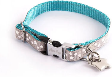 Produktbild von Alter Ego Hundehalsband mit Sternen aus Nylon in Grau und Türkis Größe XS