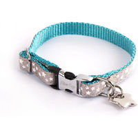 Produktbild von Alter Ego Hundehalsband mit Sternen aus Nylon in Grau und Türkis Größe XS
