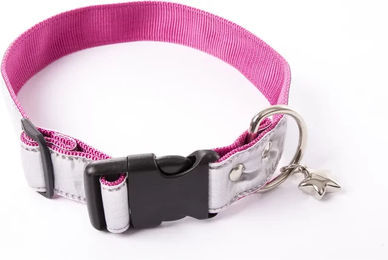 Produktbild von Alter Ego Hundehalsband New Disco Rosa aus Polyester 40/40-64 cm