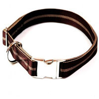 Produktbild von Alu-Max Hundehalsband A. Hoffmann GmbH aus Nylon in Braun mit Zugentlastung 25mm 55-90cm wasserabweisend