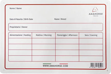 Produktbild von Aluminiumplatte Umbria Equitazione in Silber Beige oder Weiß
