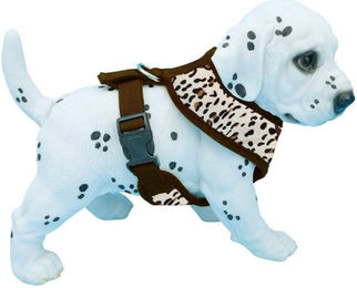 Alvonja Hundegeschirr Leo Braun aus Polyester verstellbar für Welpen und Hunde – Bild 1 von 5