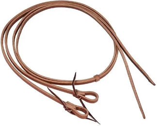Produktbild von AmaHorse Waterloop Zügel für Pferde aus Leder in Orange oder Braun