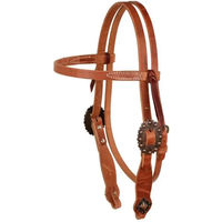 Produktbild von AmaHorse Westernreitzaum aus Leder in Braun