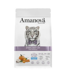 Produktbild von Amanova Hypoallergenes Trockenfutter Sterilized Fisch Getreidefrei Monoprotein Adult 1,5 kg