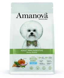 Amanova Super Premium Mini-Hundefutter Adult Kaninchen Getreidefrei Hypoallergen Monoprotein 2 kg – Bild 1 von 2