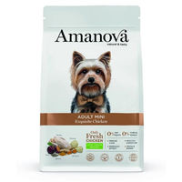 Produktbild von Amanova Super Premium Mini-Hundefutter für kleine Rassen Adult mit Huhn getreidearm und hypoallergen