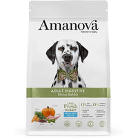 Produktbild von Amanova Super Premium Trockenhundefutter für Erwachsene mit Kaninchenfleisch getreidefrei und hypoallergen 2 kg