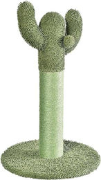 Amazon Basics Kratzbaum für Hauskatzen Kaktus-Design mit Sisal Stamm in Grün 65 cm – Bild 1 von 3