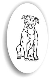Produktbild von Amberdog American Staffordshire Terrier Aufkleber Sticker