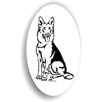 Produktbild von Amberdog Aufkleber Deutscher Schäferhund Sticker