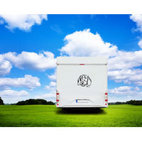 Produktbild von Amberdog Aufkleber Rauhaardackel Dackel Kopf für Auto und Wohnmobil Wandtattoo Schwarz 50cm
