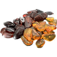 Produktbild von Amberdog Baltischer Bernstein Honig Perlen in Splitterform mit gebohrtem Loch