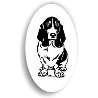 Produktbild von Amberdog Basset Hound Aufkleber Sticker