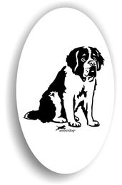Produktbild von Amberdog Bernhardiner Sticker Aufkleber