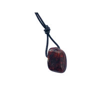 Produktbild von Amberdog Bernstein Anhänger Amulett MINI mit Band cognac inklusive Echtheitszertifikat
