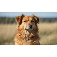 Produktbild von Amberdog Bernstein Halsband mit Rauchquarz 37cm