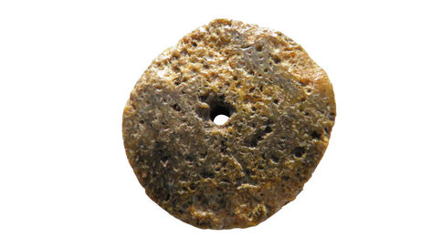 Produktbild von Amberdog Bernsteinanhänger mit Inklusen Mühlenstein Bernsteinknopf mit Echtheitszertifikat