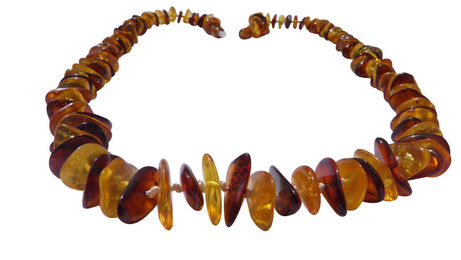 Produktbild von Amberdog Bernsteinkette 63cm mit Echtheitszertifikat